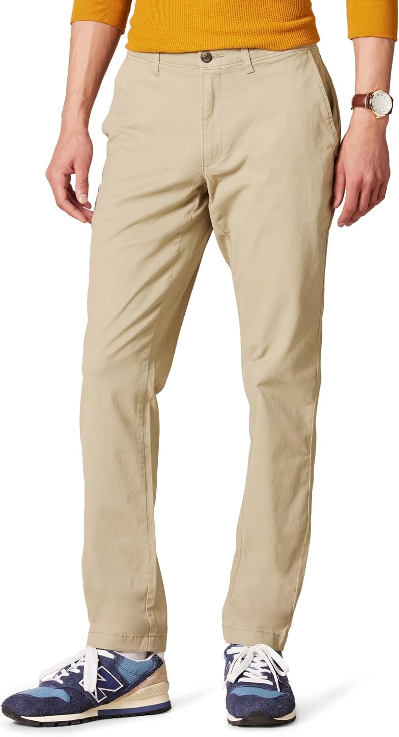 image:imageAmazon Essentials Mens Casual Stretch Chino PantTan