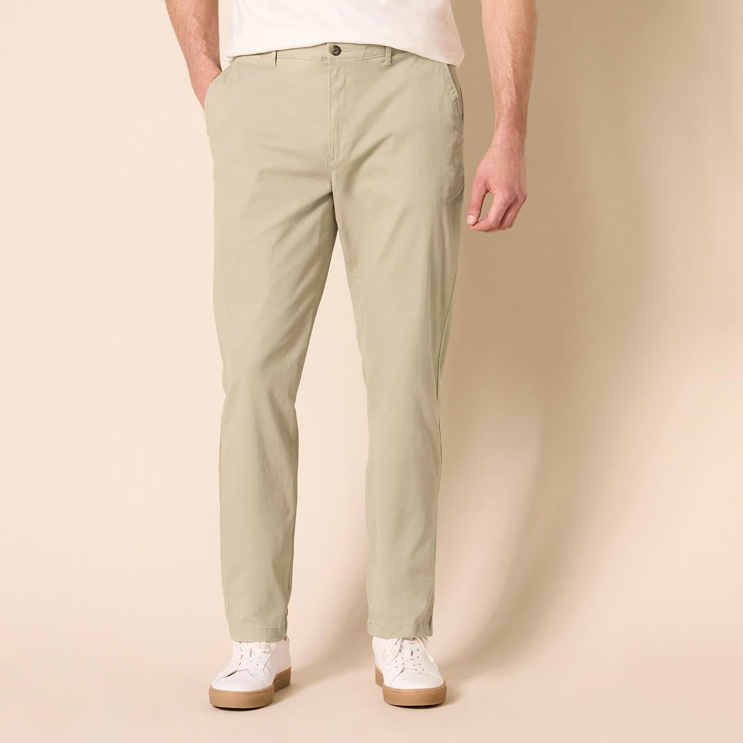 image:imageAmazon Essentials Mens Casual Stretch Chino PantTan