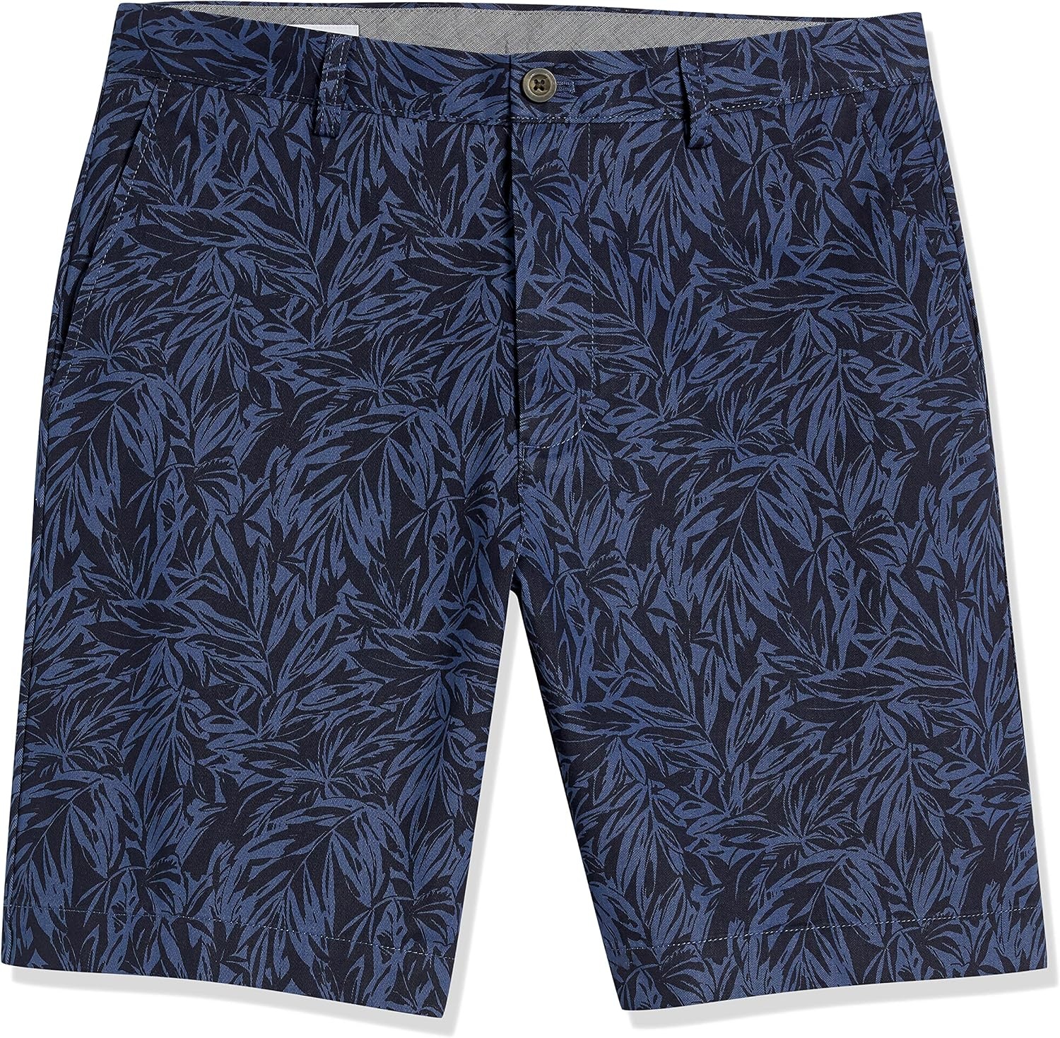 image:imageAmazon Essentials Mens ClassicFit 9 Cotton Twill Chino Shorts with ButtonThrough PocketsIndigo Palm