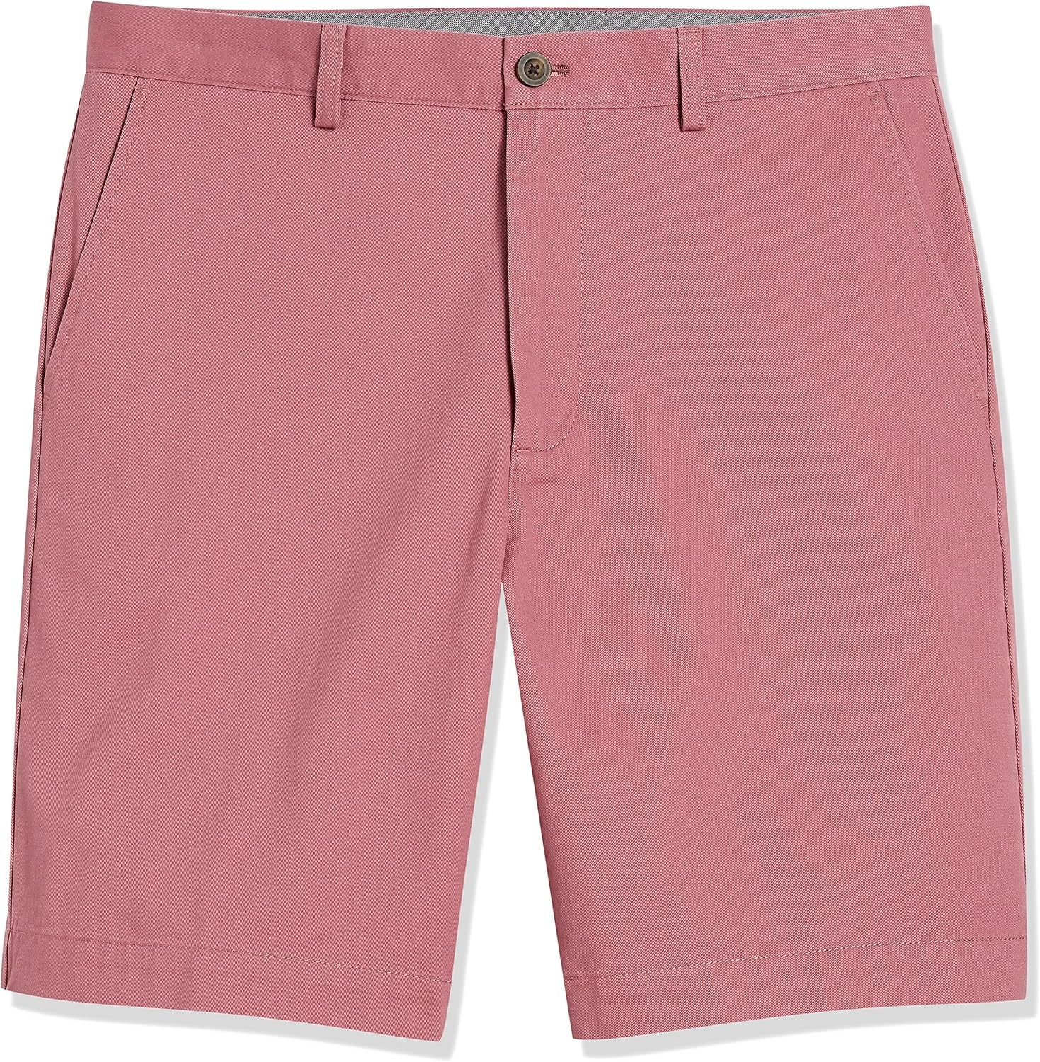 image:imageAmazon Essentials Mens ClassicFit 9 Cotton Twill Chino Shorts with ButtonThrough PocketsPink
