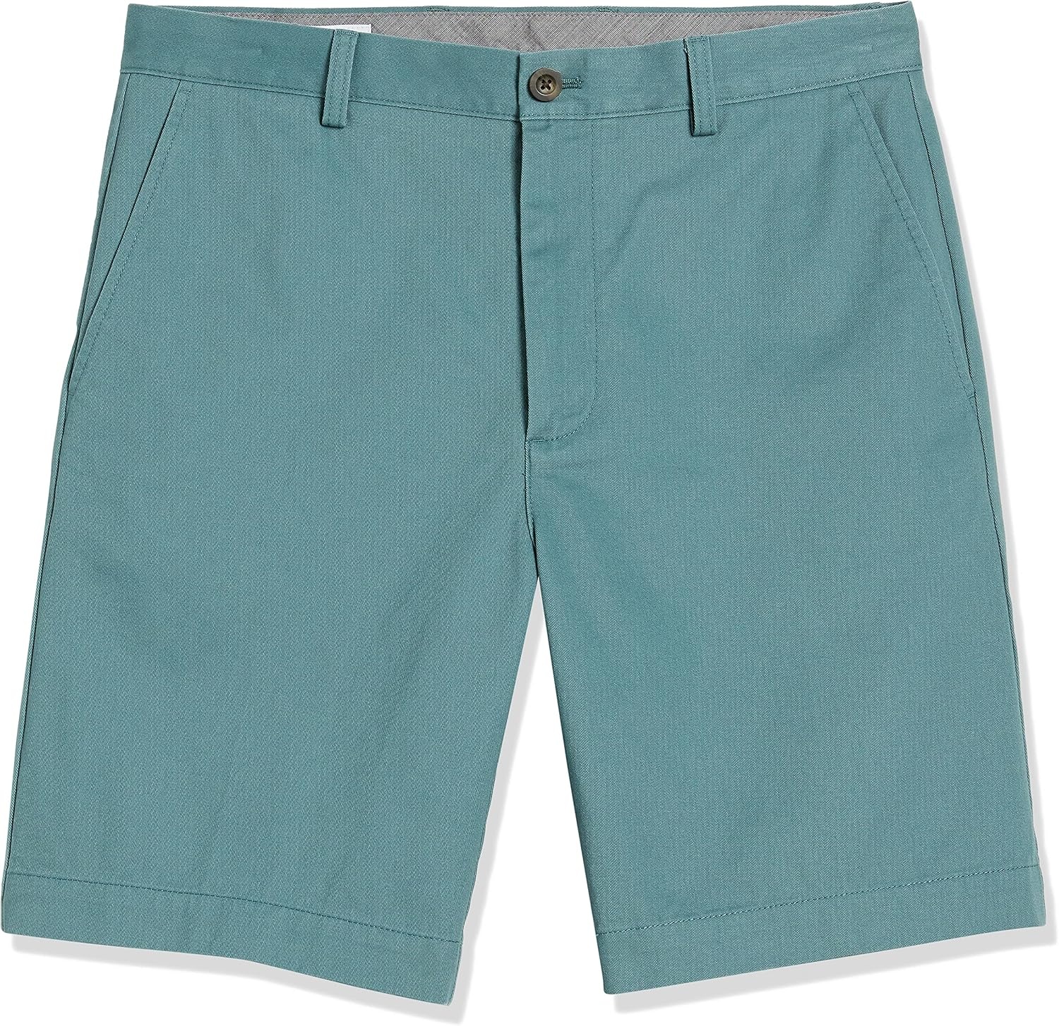 image:imageAmazon Essentials Mens ClassicFit 9 Cotton Twill Chino Shorts with ButtonThrough PocketsSage Green