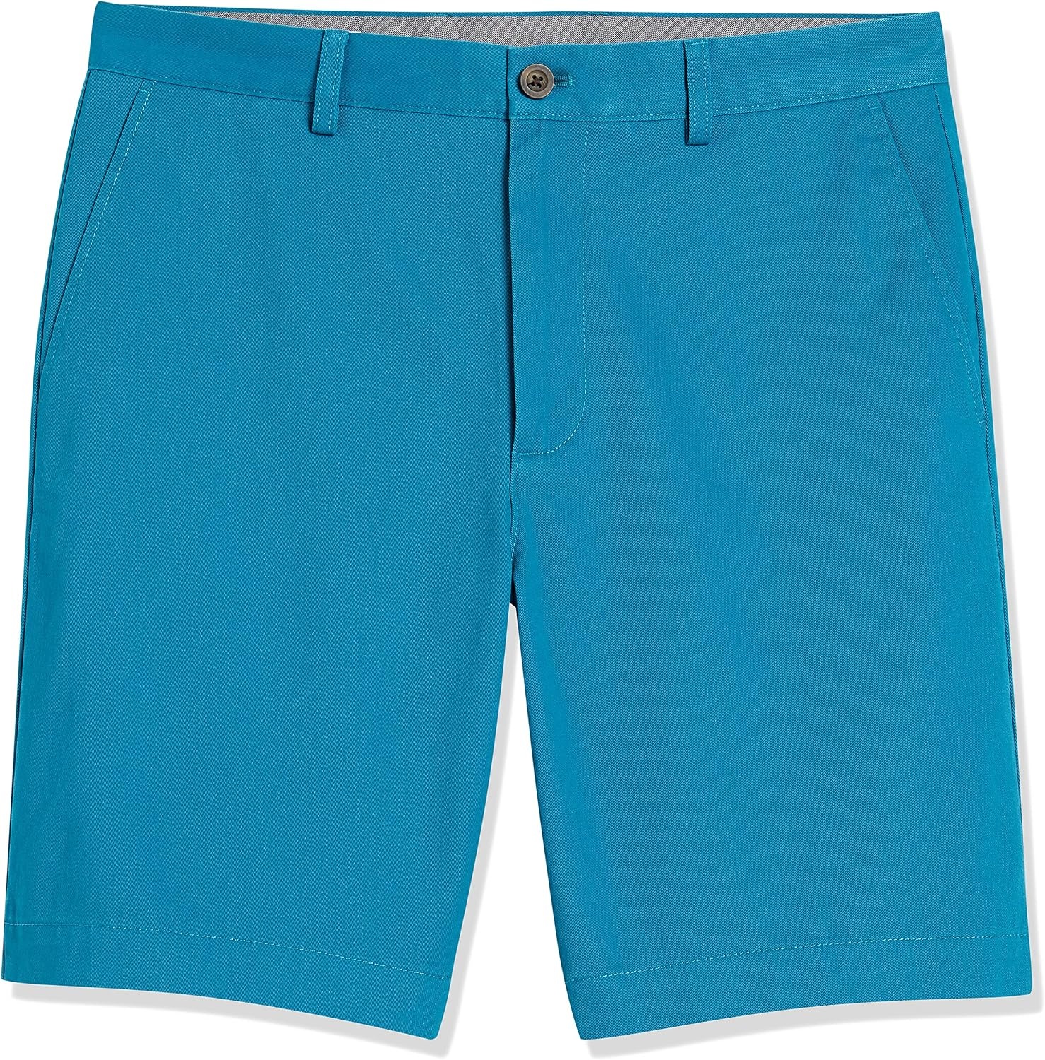 image:imageAmazon Essentials Mens ClassicFit 9 Cotton Twill Chino Shorts with ButtonThrough PocketsTeal