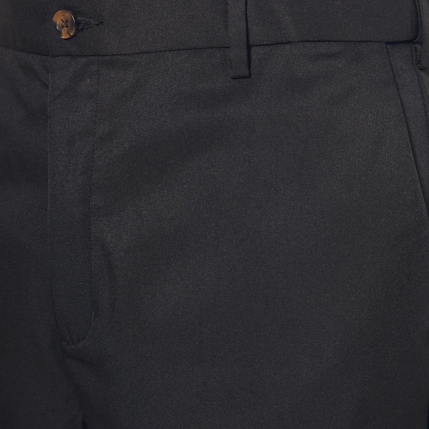 image:imageAmazon Essentials Mens ClassicFit ExpandableWaist FlatFront Dress PantsBlack
