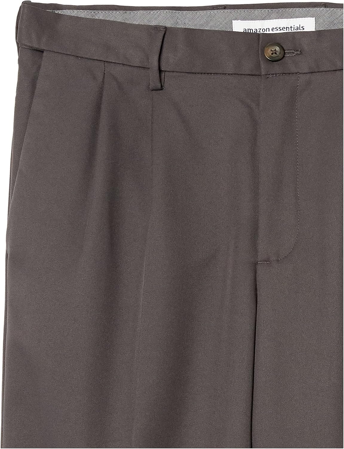 image:imageAmazon Essentials Mens ClassicFit Pleated Dress Pants Available in Big amp TallDark Grey