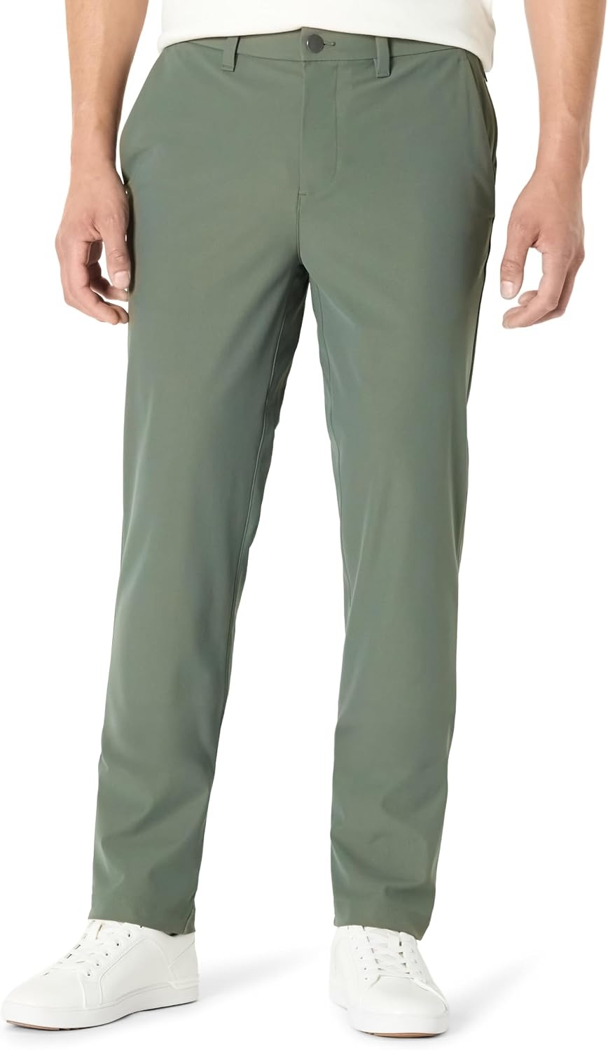 image:imageAmazon Essentials Mens Commuter PantsDark Green