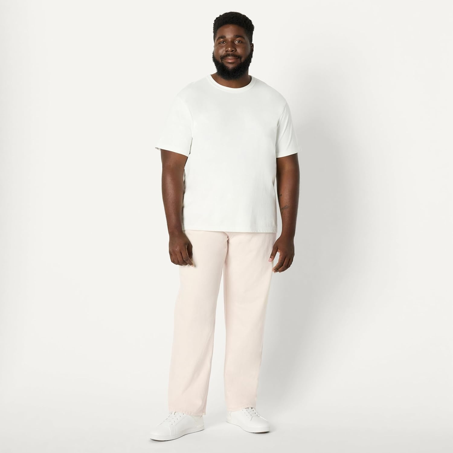 image:imageAmazon Essentials Mens Heavyweight Denim Rigid Loose Fit Jeans 5 Pocket Generously ProportionedEcru