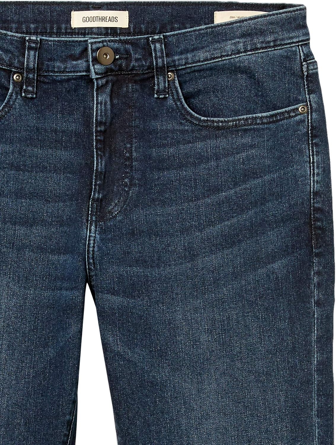 image:imageAmazon Essentials Mens Jeans Slim Fit Stretch Discontinued ColorsMedium Indigo