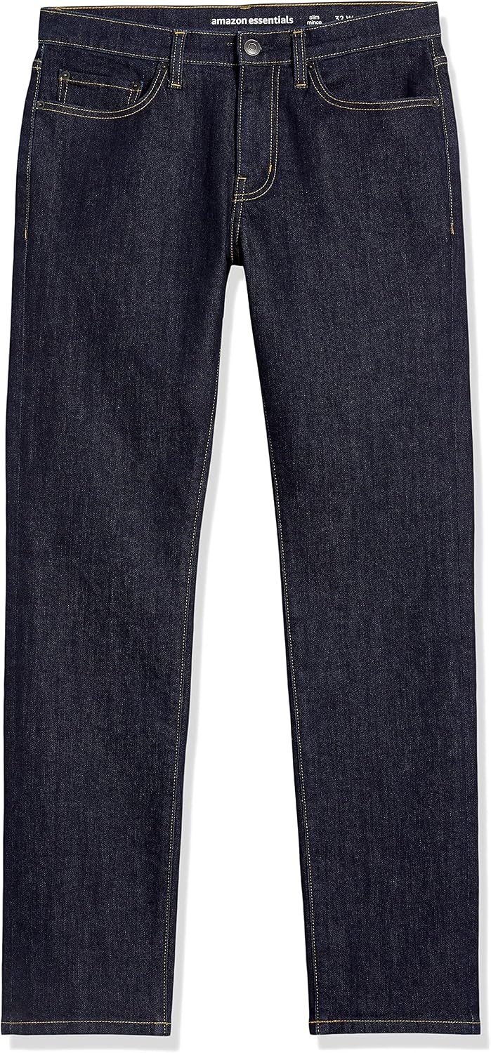 image:imageAmazon Essentials Mens Jeans Slim Fit Stretch Discontinued ColorsRinsed