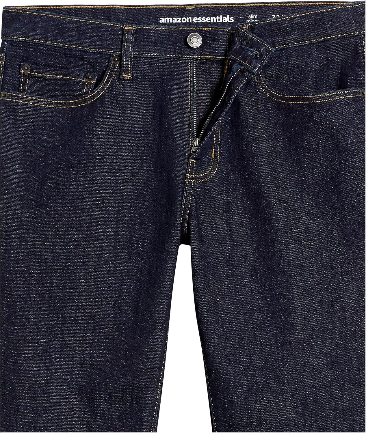 image:imageAmazon Essentials Mens Jeans Slim Fit Stretch Discontinued ColorsRinsed