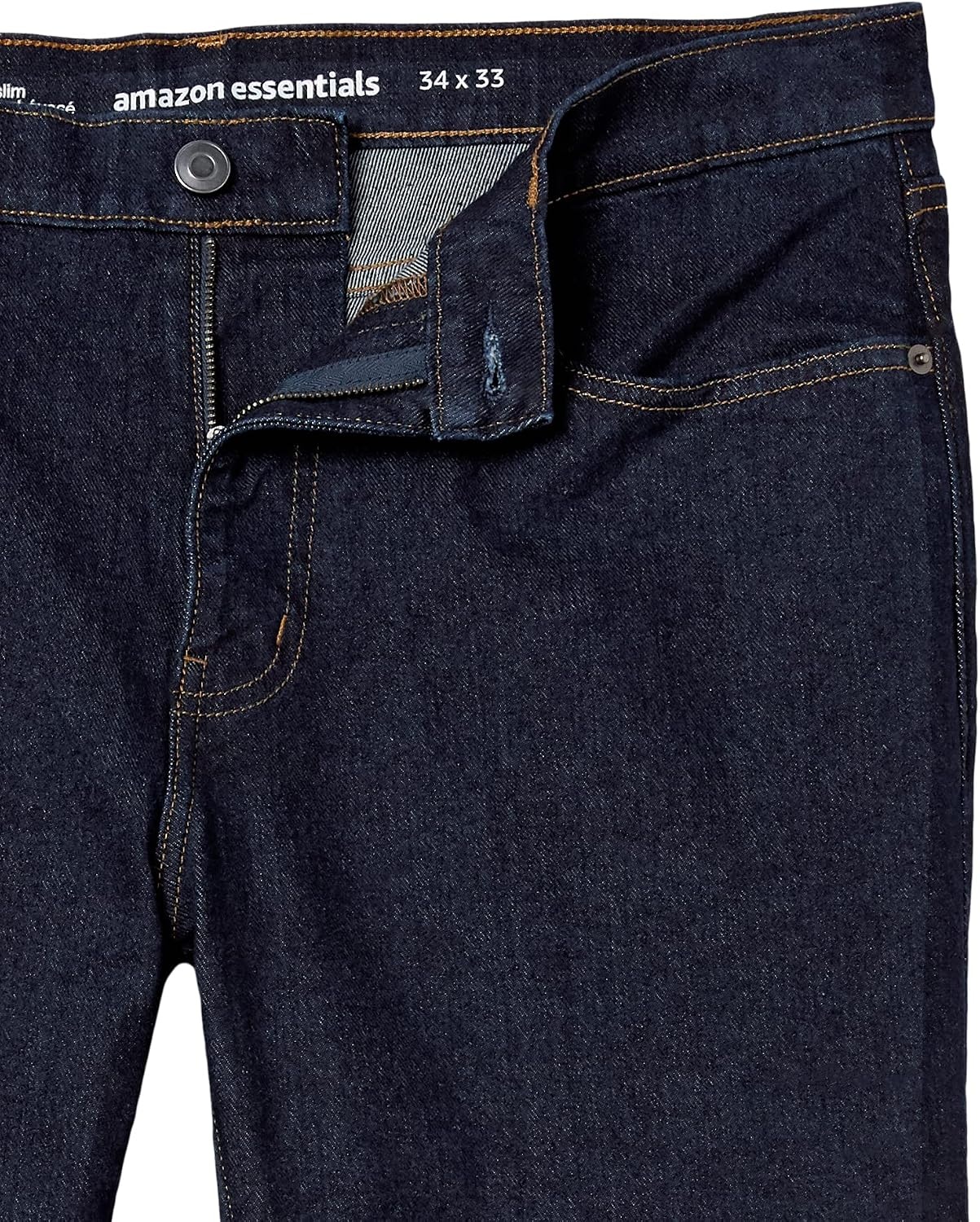 image:imageAmazon Essentials Mens Jeans Slim Fit Stretch Bootcut Discontinued ColorsRinsed