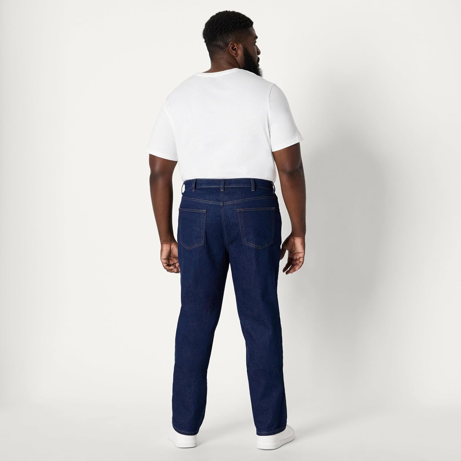 image:imageAmazon Essentials Mens Low Stretch StraightFit JeansRinse