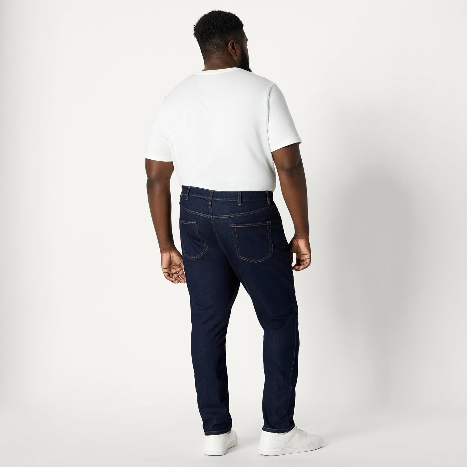 image:imageAmazon Essentials Mens Medium Stretch SkinnyFit JeansRinse