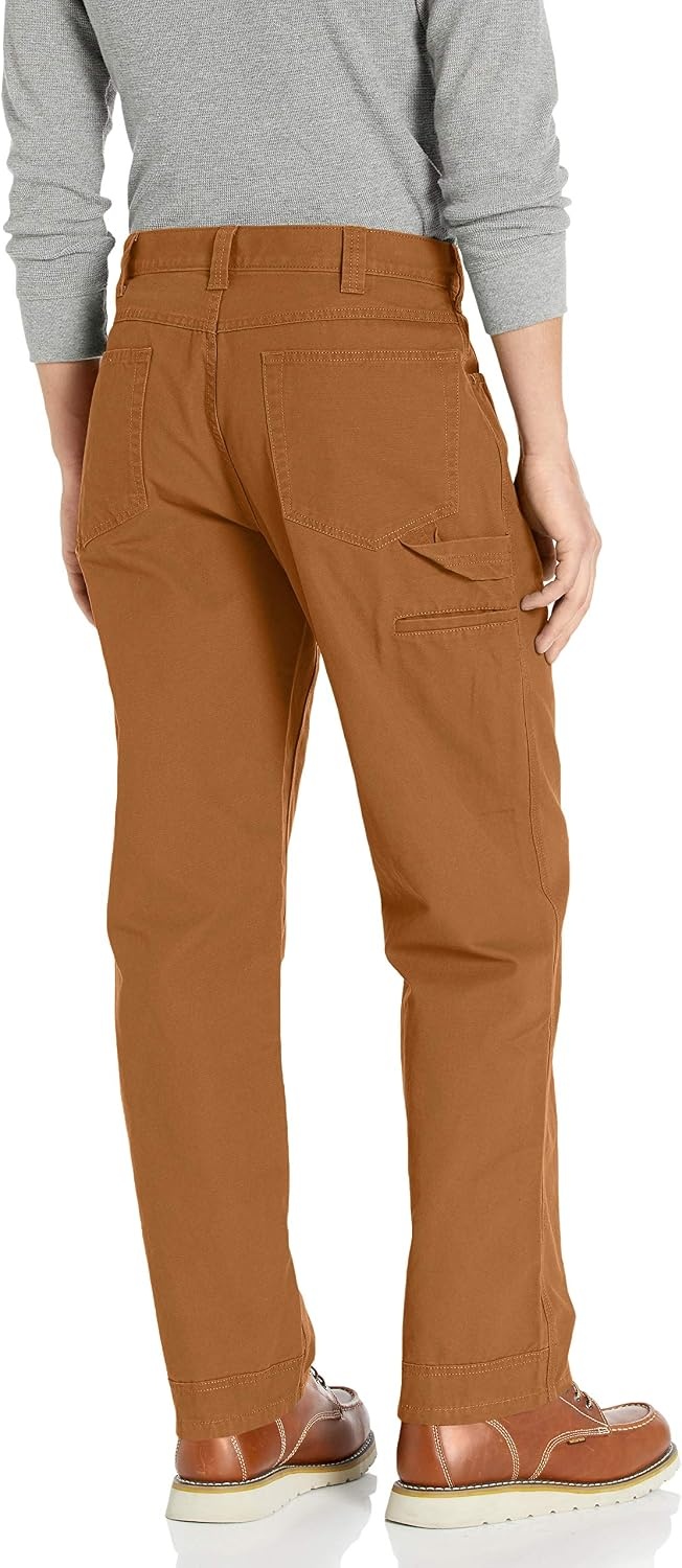 image:imageAmazon Essentials Mens RelaxedFit Carpenter Utility Pants with Tool Pockets Discontinued ColorsDark Brown