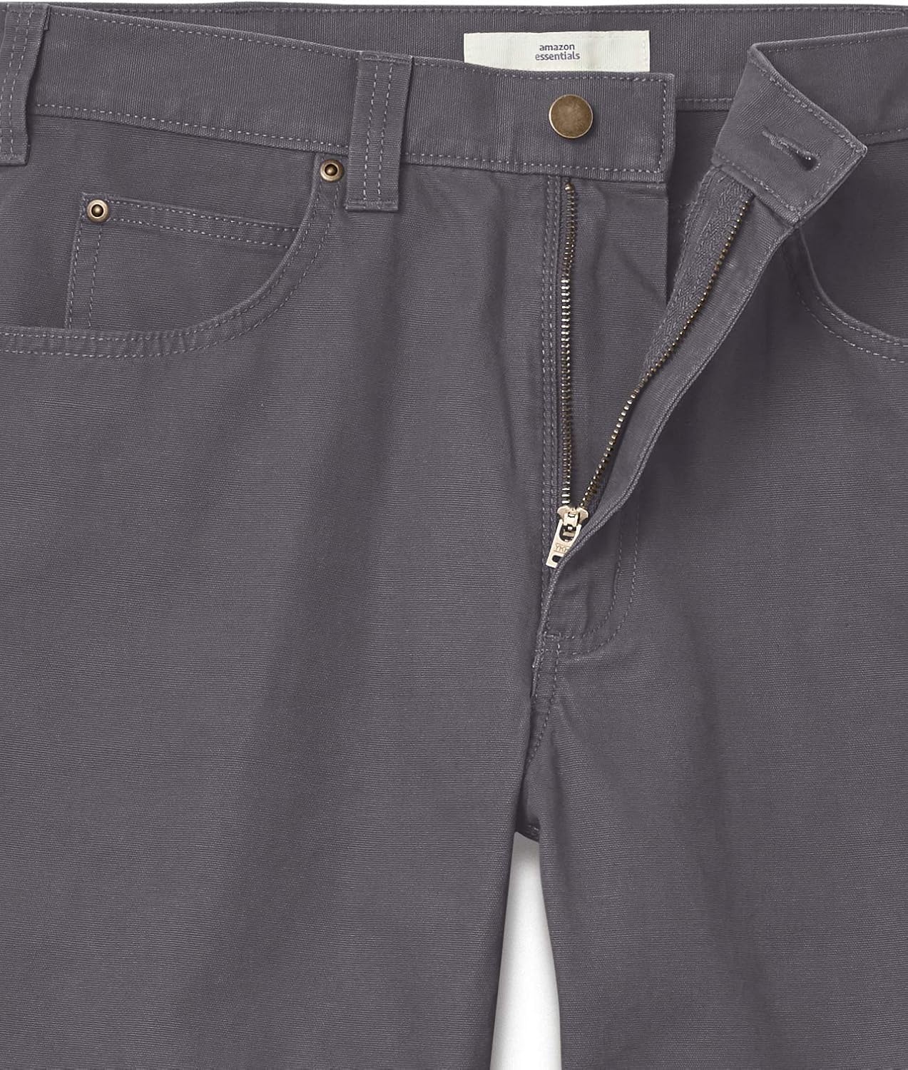 image:imageAmazon Essentials Mens RelaxedFit Carpenter Utility Pants with Tool Pockets Discontinued ColorsGrey