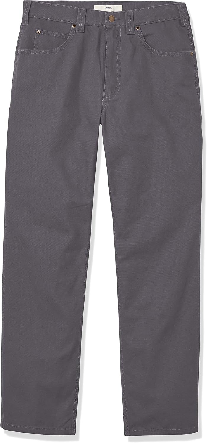 image:imageAmazon Essentials Mens RelaxedFit Carpenter Utility Pants with Tool Pockets Discontinued ColorsGrey