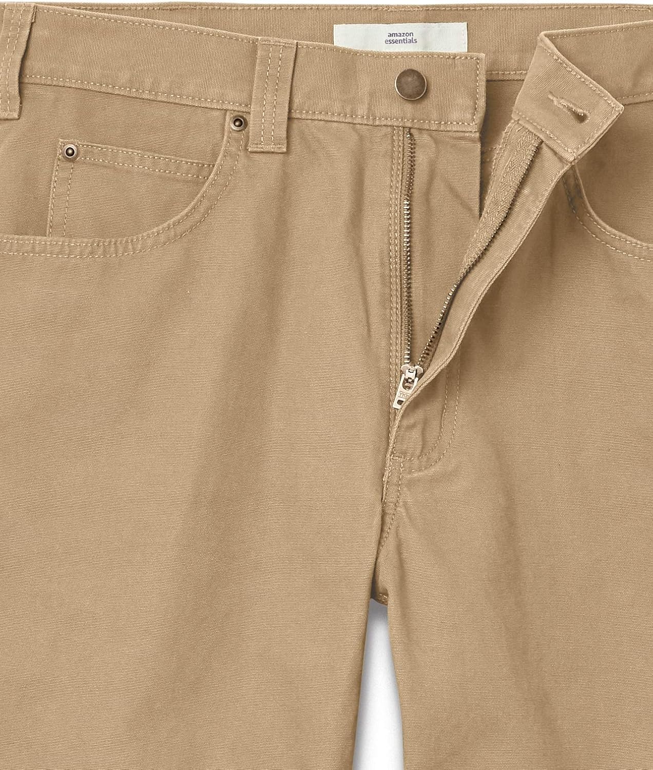 image:imageAmazon Essentials Mens RelaxedFit Carpenter Utility Pants with Tool Pockets Discontinued ColorsKhaki