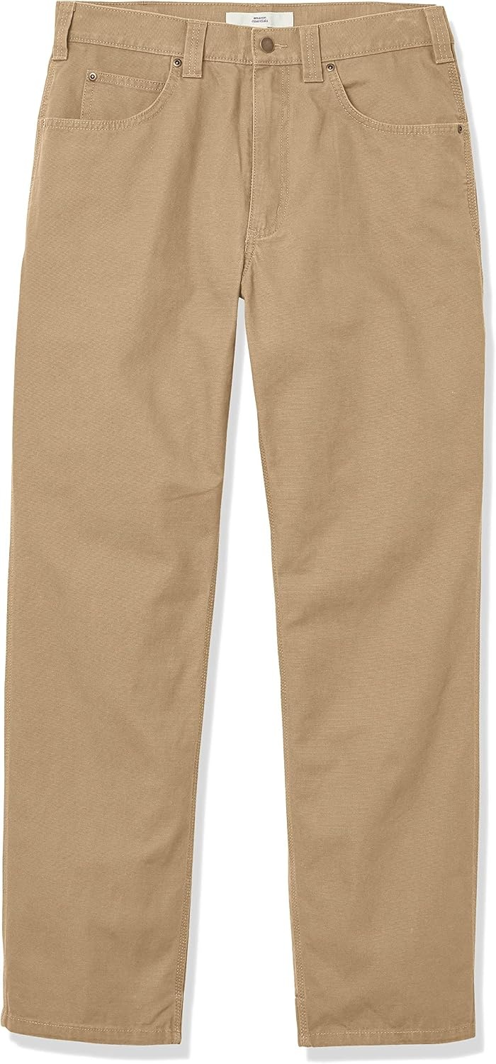 image:imageAmazon Essentials Mens RelaxedFit Carpenter Utility Pants with Tool Pockets Discontinued ColorsKhaki