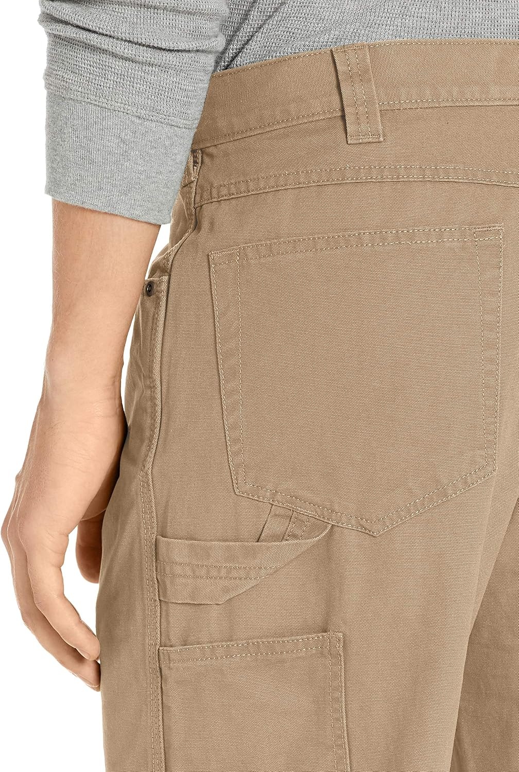 image:imageAmazon Essentials Mens RelaxedFit Carpenter Utility Pants with Tool Pockets Discontinued ColorsKhaki