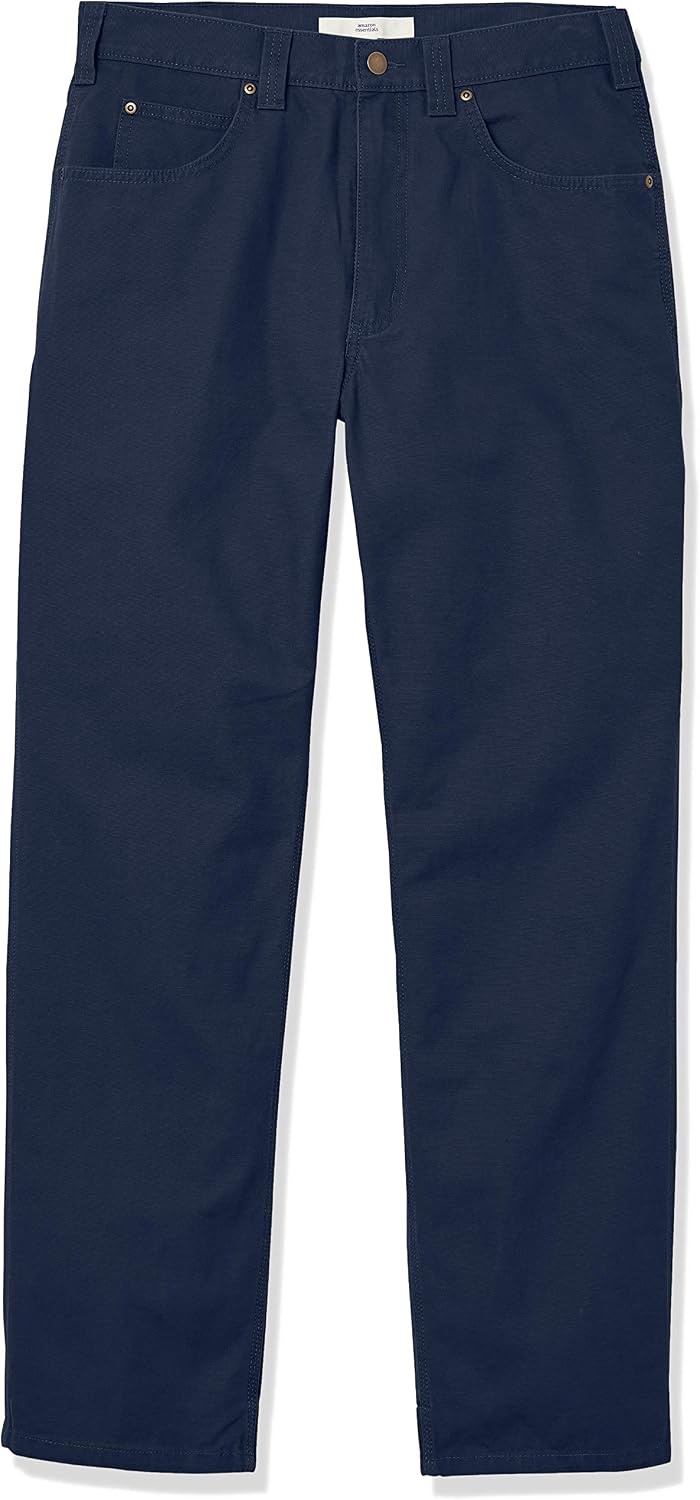 image:imageAmazon Essentials Mens RelaxedFit Carpenter Utility Pants with Tool Pockets Discontinued ColorsNavy