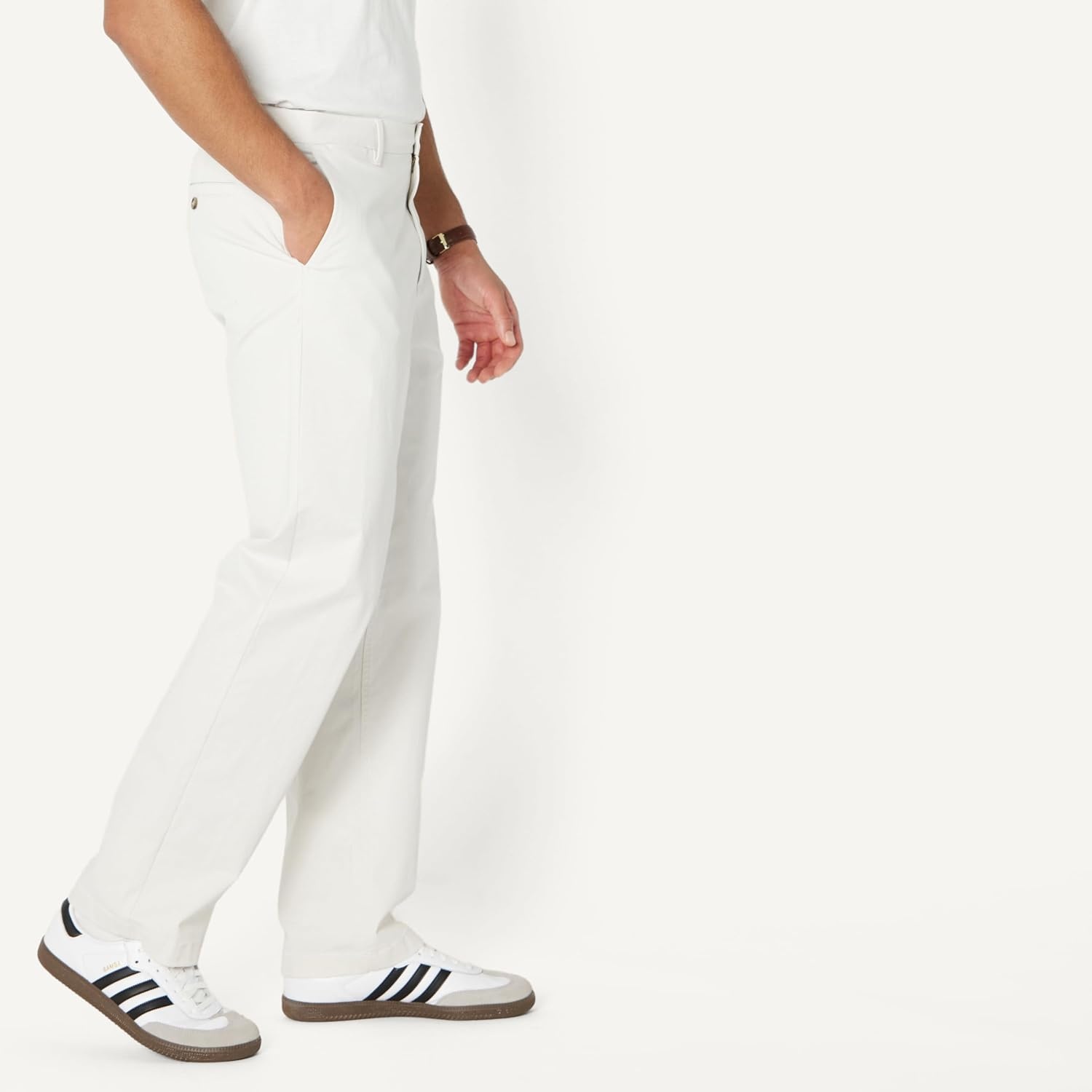 image:imageAmazon Essentials Mens RelaxedFit Cotton Chino PantStone