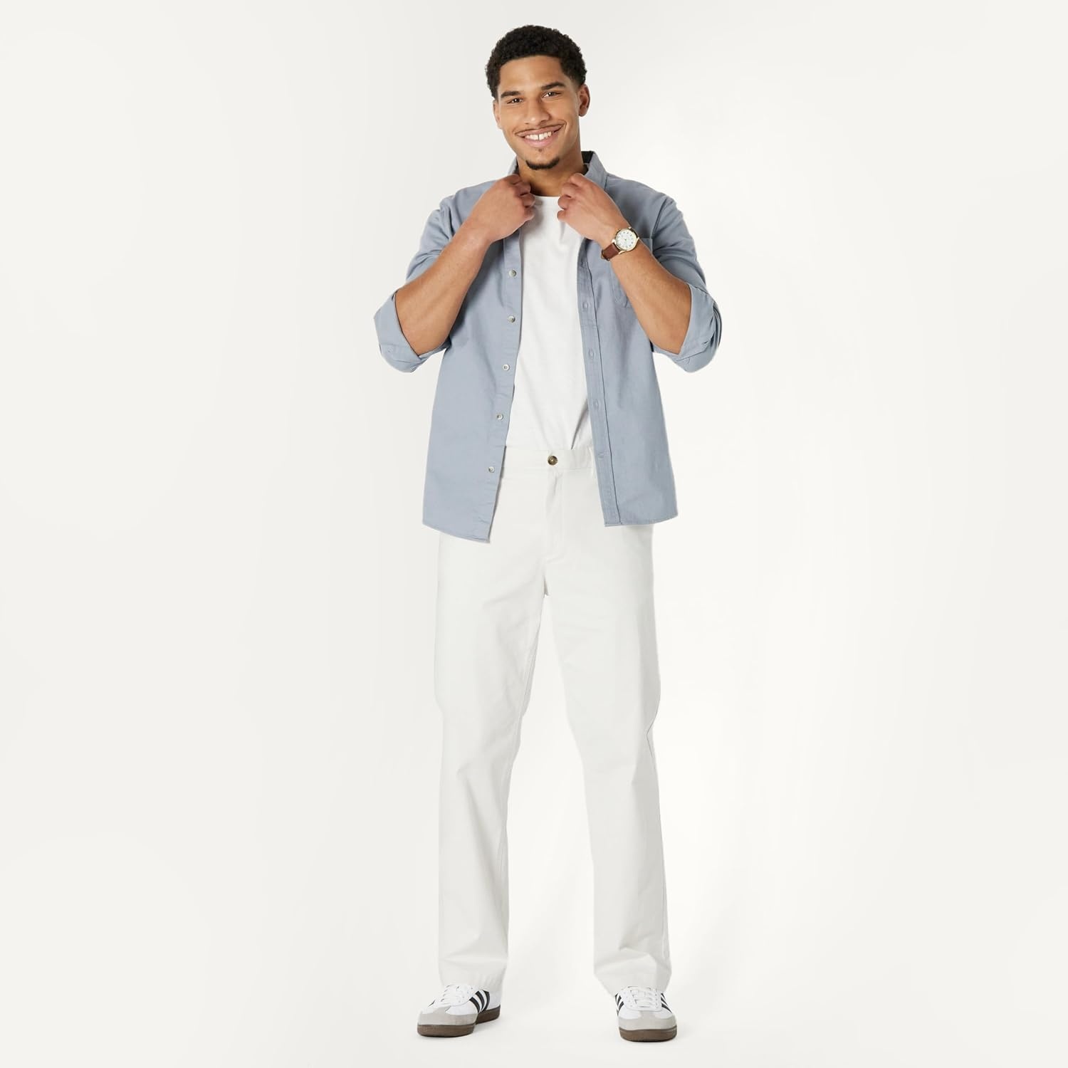 image:imageAmazon Essentials Mens RelaxedFit Cotton Chino PantStone