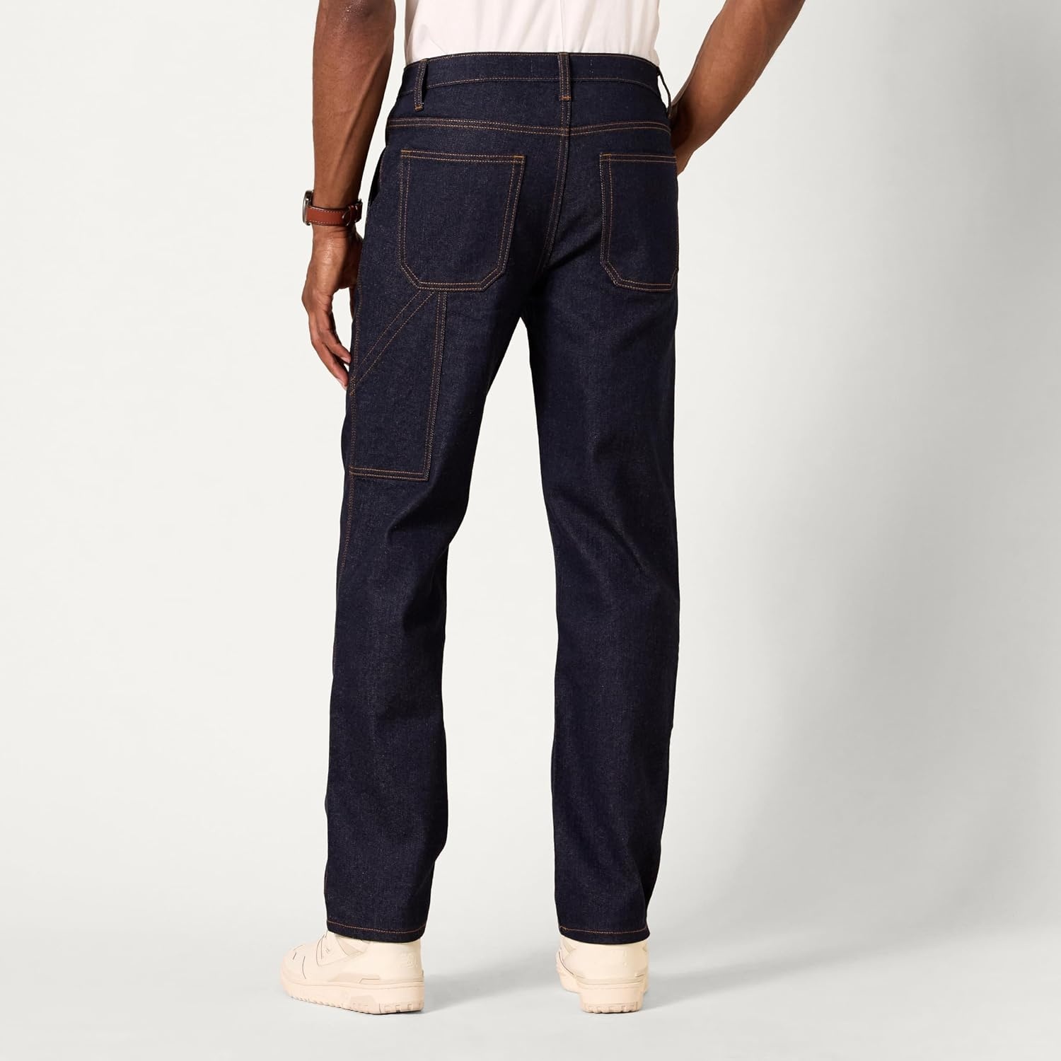 image:imageAmazon Essentials Mens RelaxedFit Workwear Carpenter Jean with Comfort StretchRinse Wash