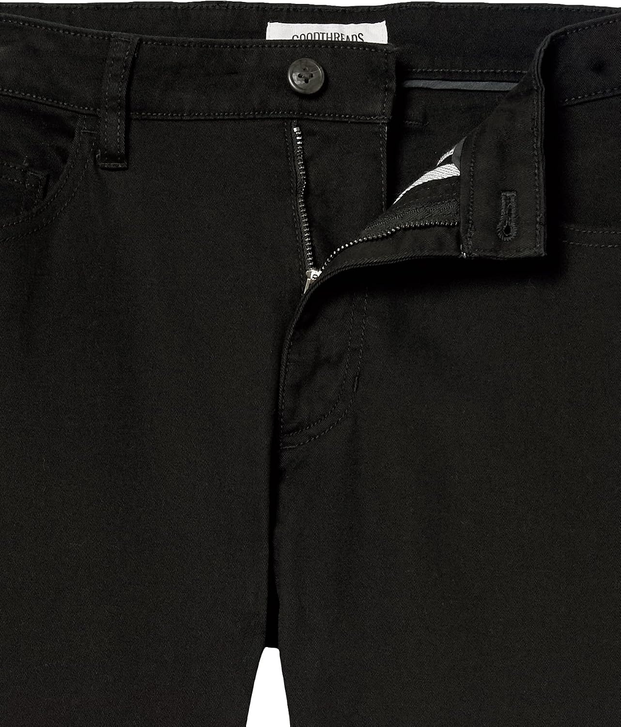 image:imageAmazon Essentials Mens SkinnyFit 5Pocket Stretch Twill Chino PantsBlack