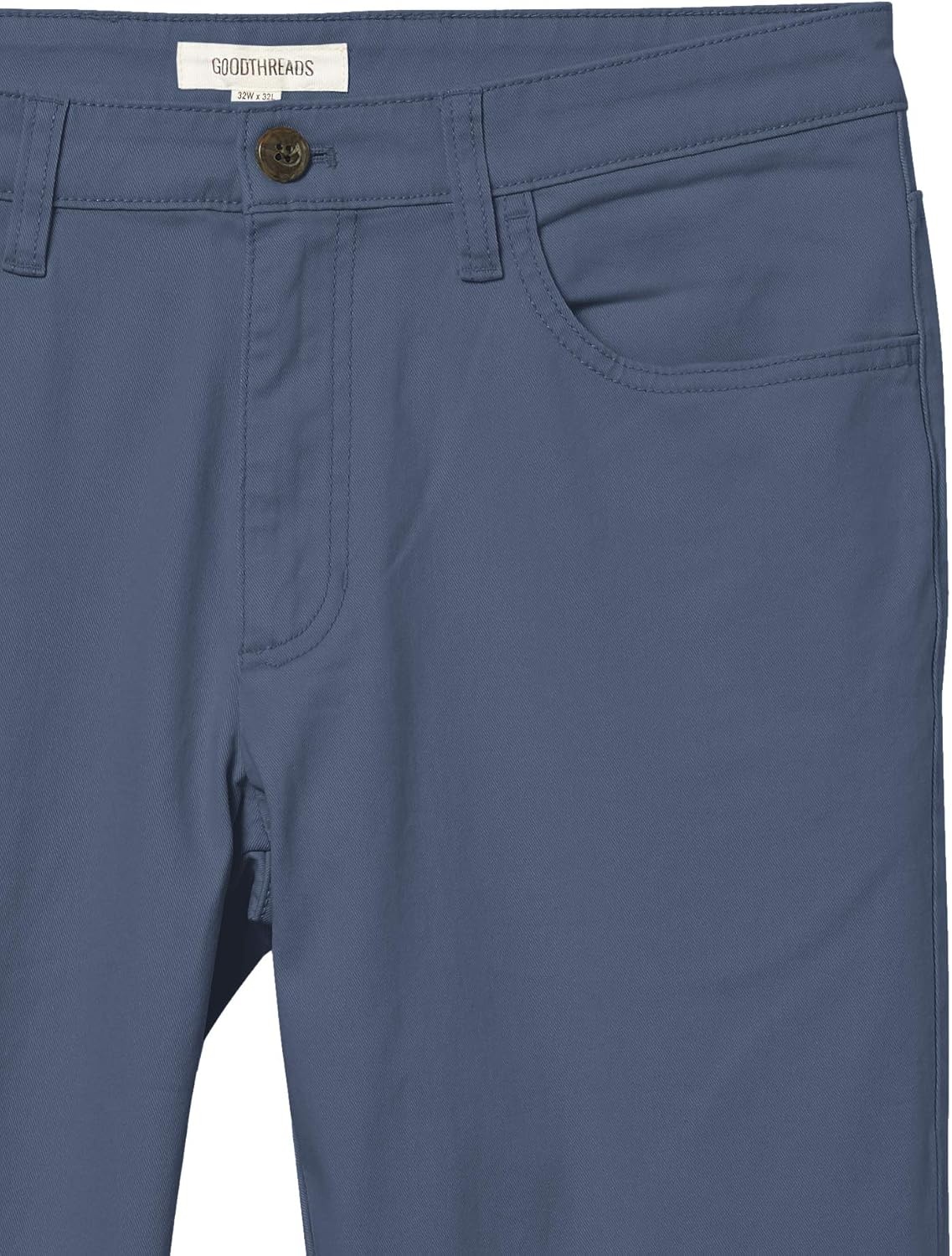 image:imageAmazon Essentials Mens SkinnyFit 5Pocket Stretch Twill Chino PantsDenim