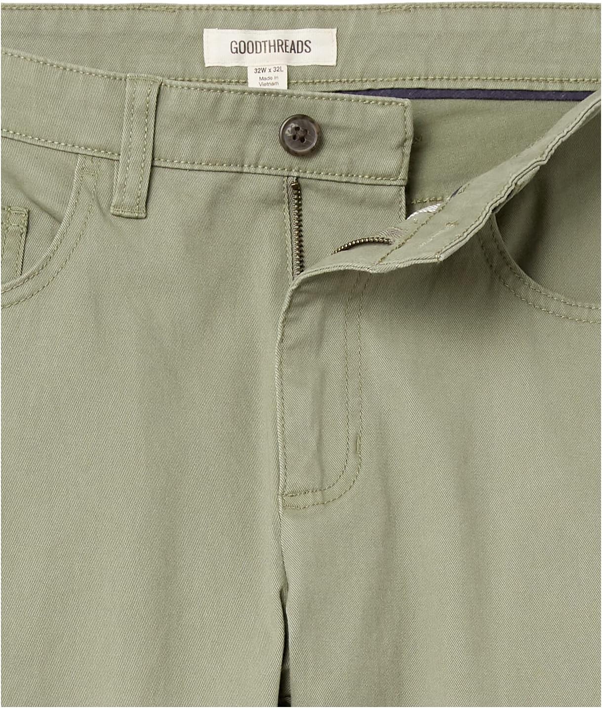 image:imageAmazon Essentials Mens SkinnyFit 5Pocket Stretch Twill Chino PantsFatigue