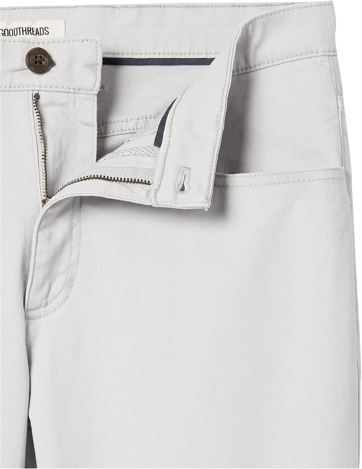 image:imageAmazon Essentials Mens SkinnyFit 5Pocket Stretch Twill Chino PantsLight Grey