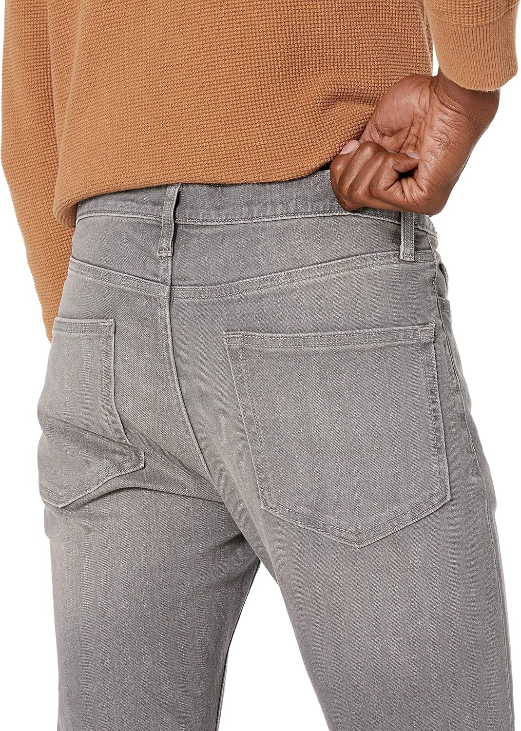 image:imageAmazon Essentials Mens SkinnyFit Comfort Stretch Denim Jeans Discontinued ColorsGrey