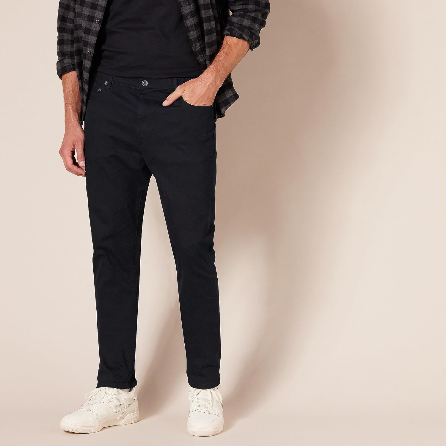 image:imageAmazon Essentials Mens SkinnyFit Stretch Jean Discontinued ColorsBlack