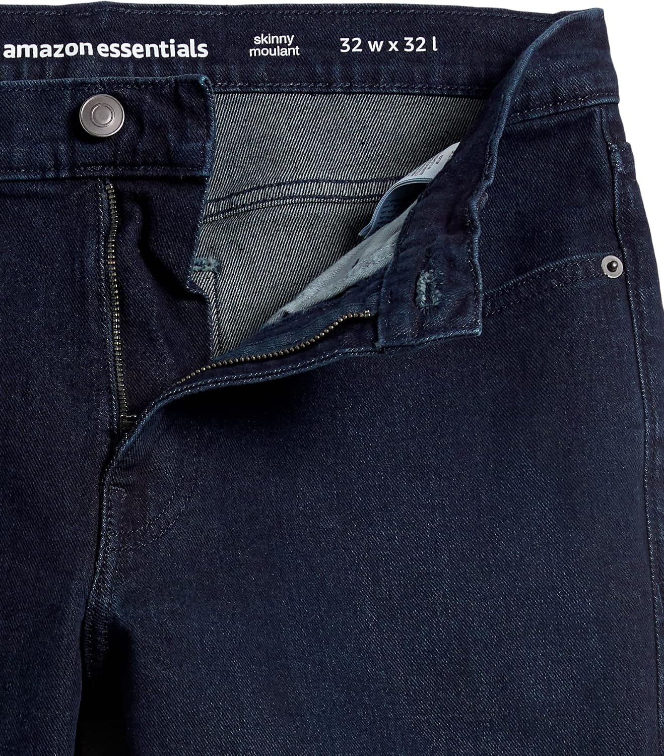 image:imageAmazon Essentials Mens SkinnyFit Stretch Jean Discontinued ColorsBlue Over Dye