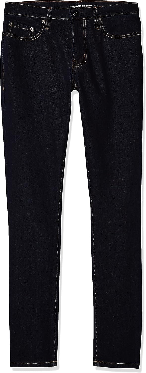 image:imageAmazon Essentials Mens SkinnyFit Stretch Jean Discontinued ColorsRinsed