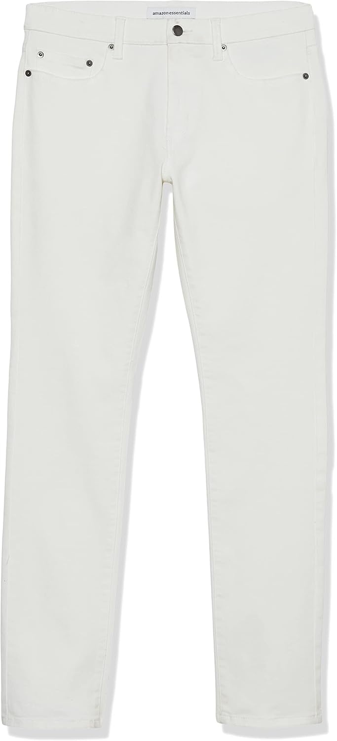 image:imageAmazon Essentials Mens SkinnyFit Stretch Jean Discontinued ColorsWhite
