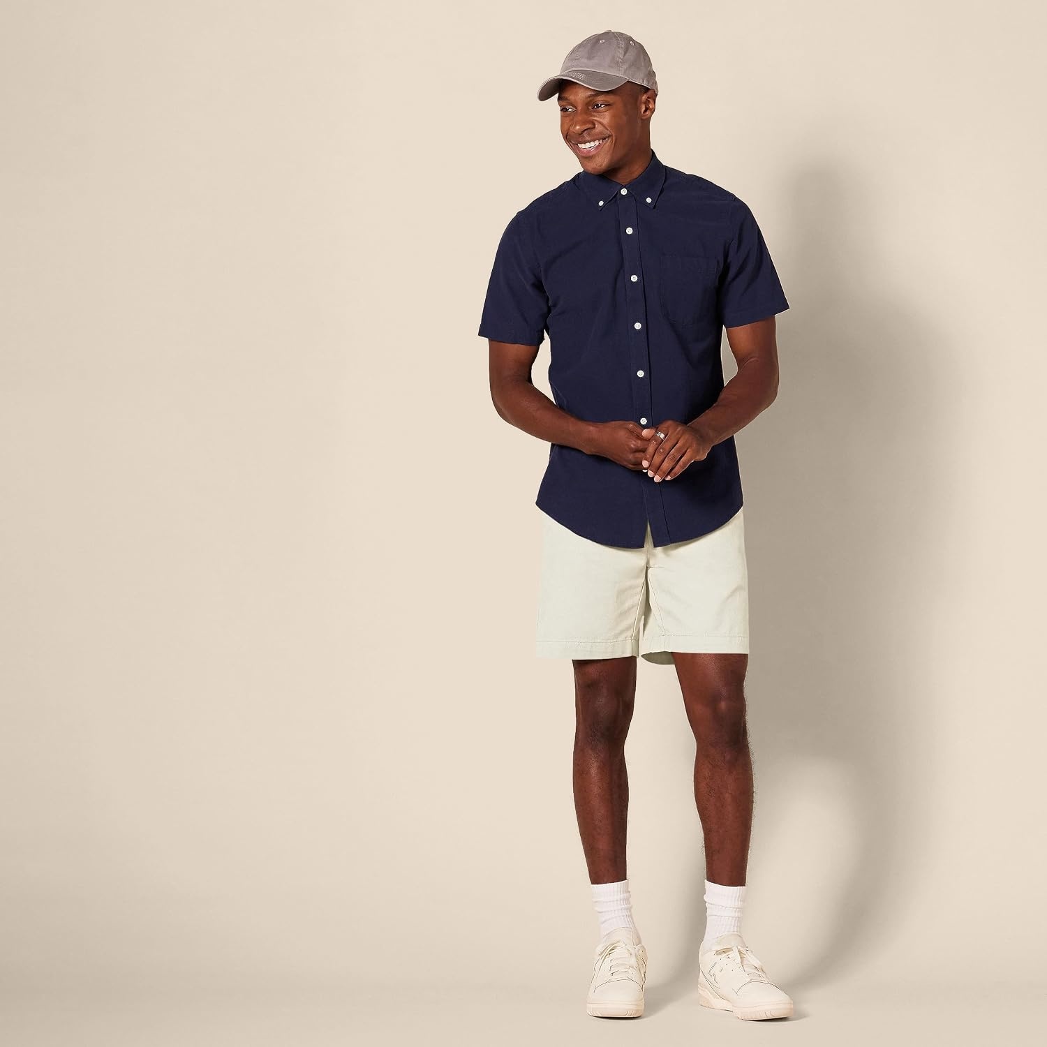 image:imageAmazon Essentials Mens SlimFit 7 Chino ShortsStone