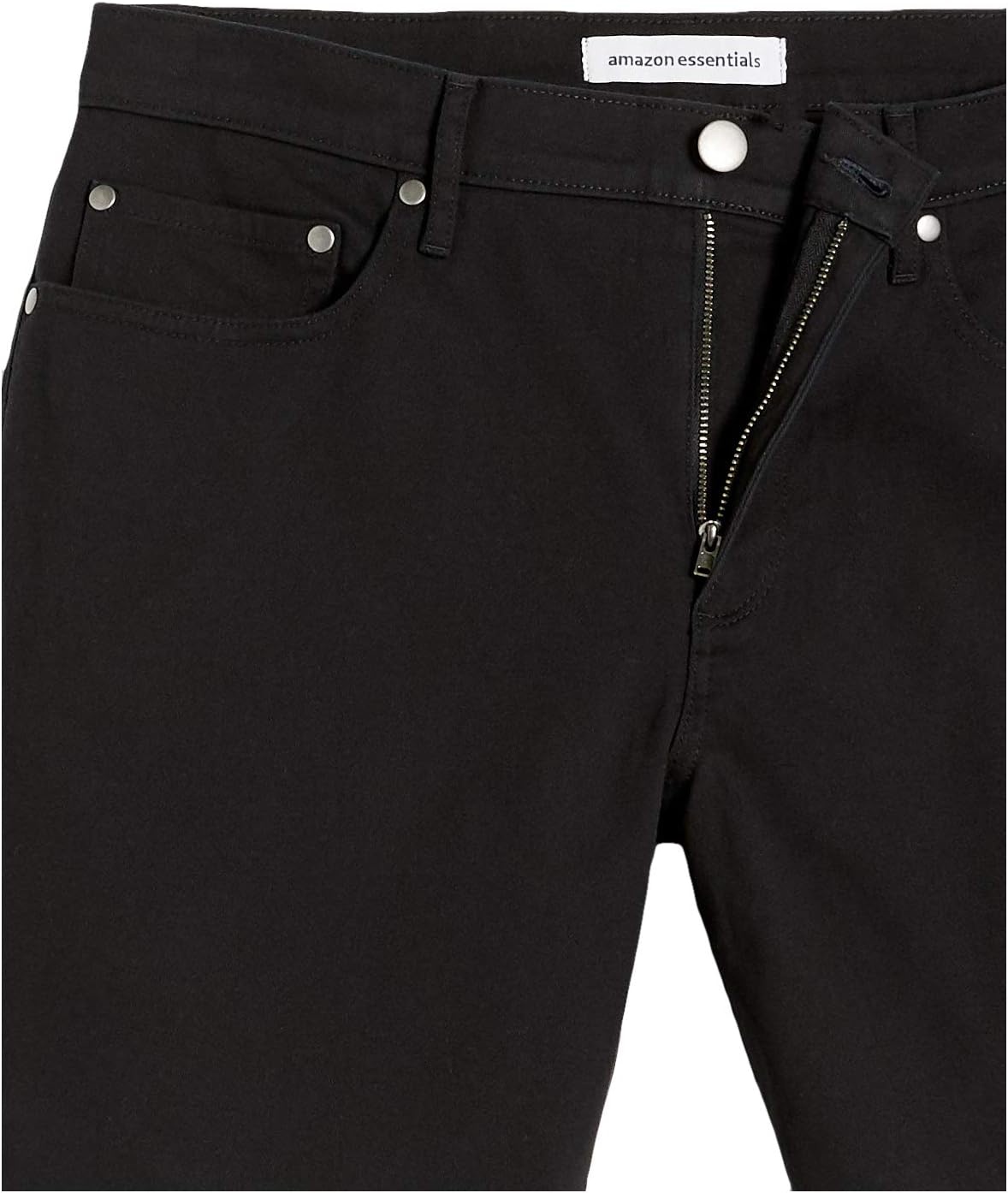 image:imageAmazon Essentials Mens SlimFit 7 Inseam Stretch 5Pocket Shorts with Tapered LegBlack