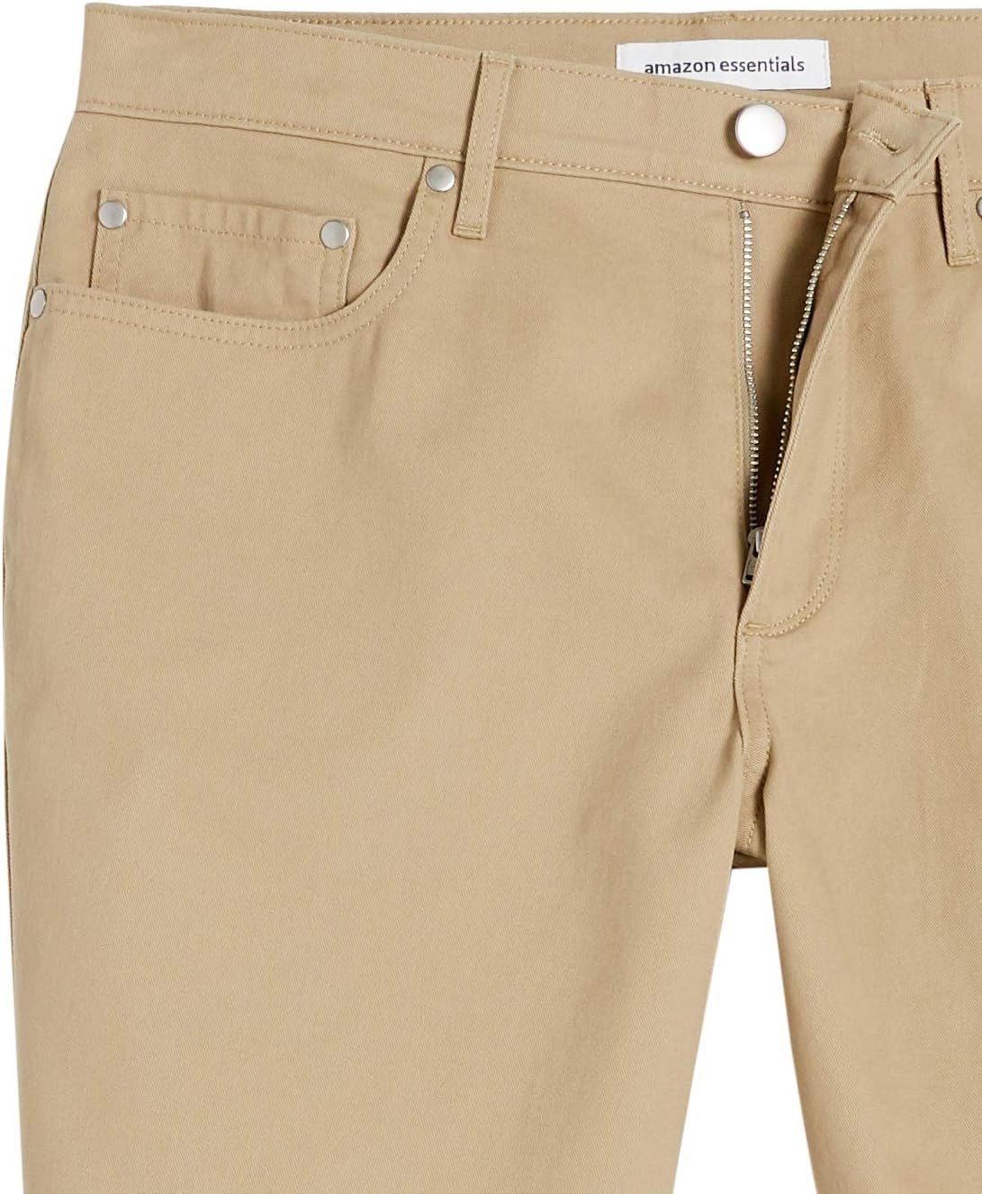 image:imageAmazon Essentials Mens SlimFit 7 Inseam Stretch 5Pocket Shorts with Tapered LegKhaki