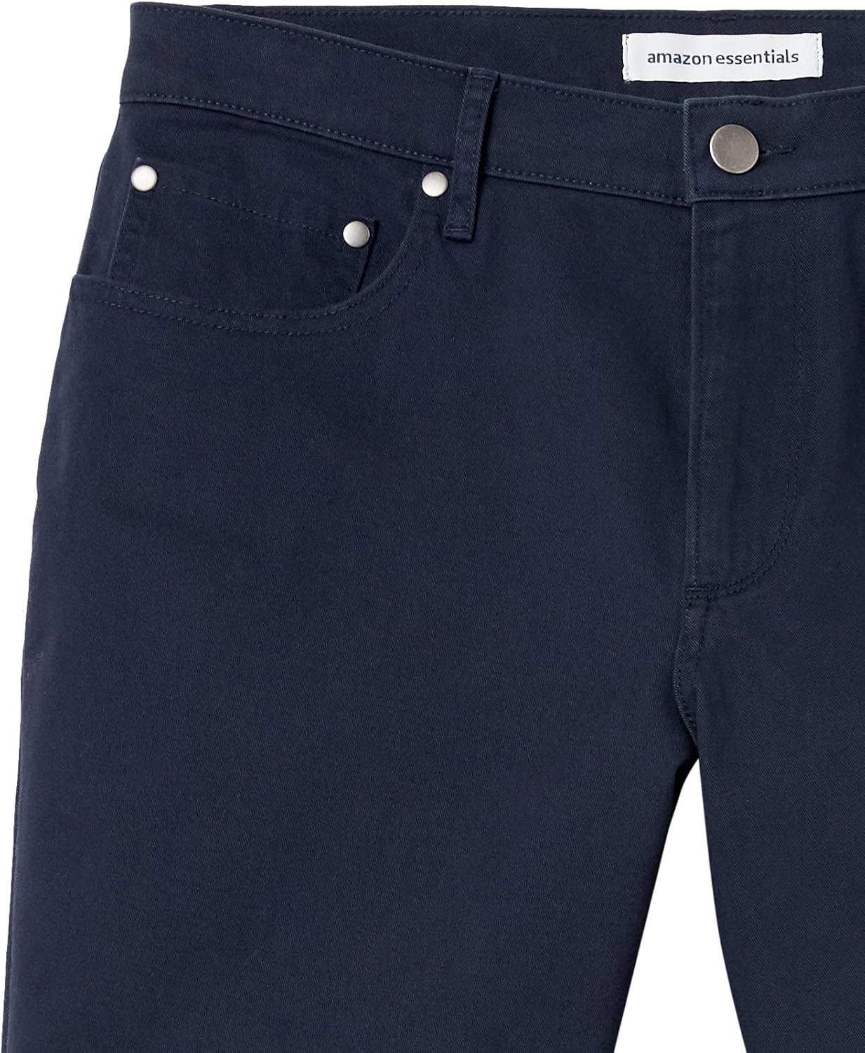 image:imageAmazon Essentials Mens SlimFit 7 Inseam Stretch 5Pocket Shorts with Tapered LegMidnight Blue