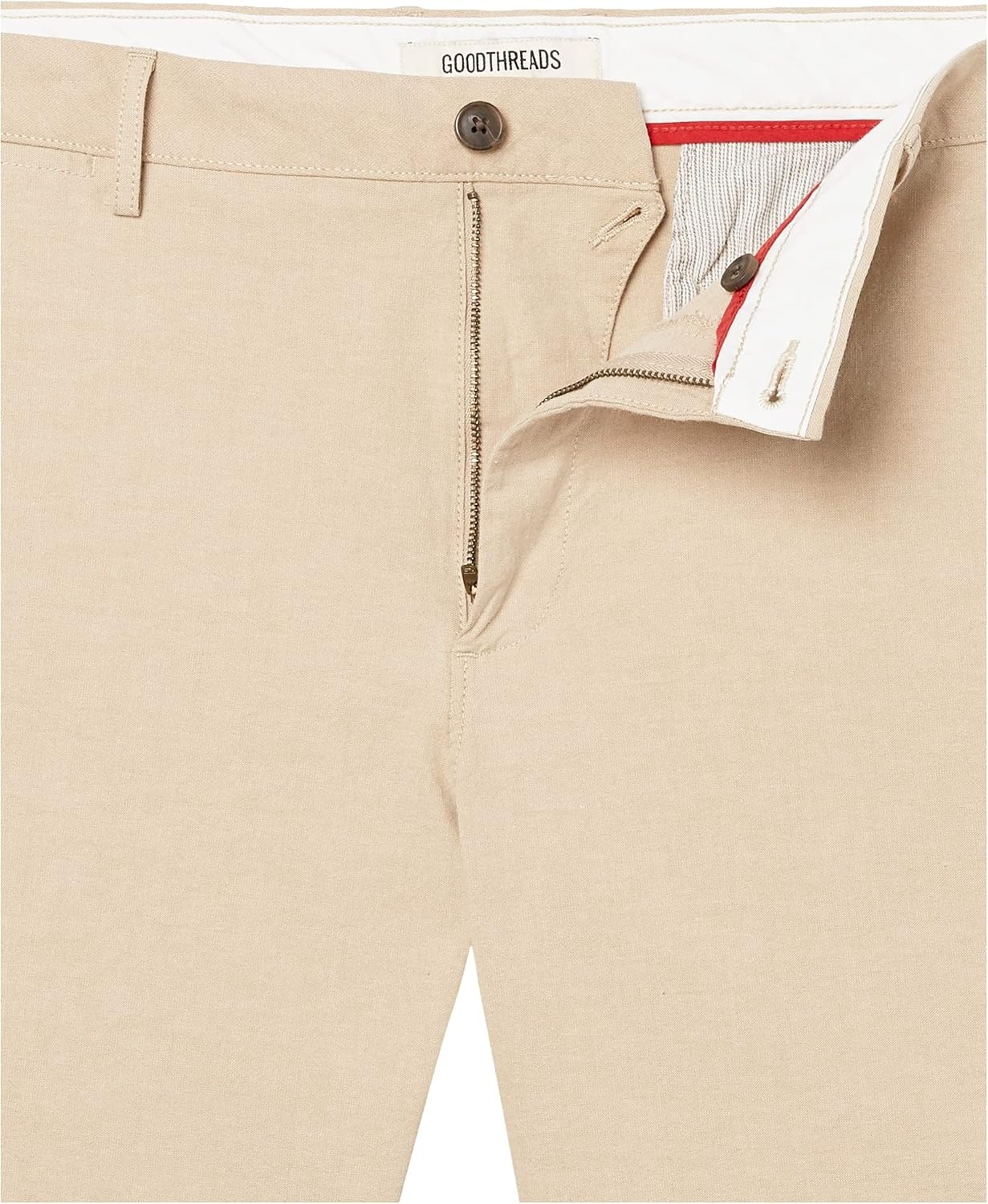 image:imageAmazon Essentials Mens SlimFit 7 Lightweight Comfort Stretch Oxford Shorts with Tapered LegKhaki Brown
