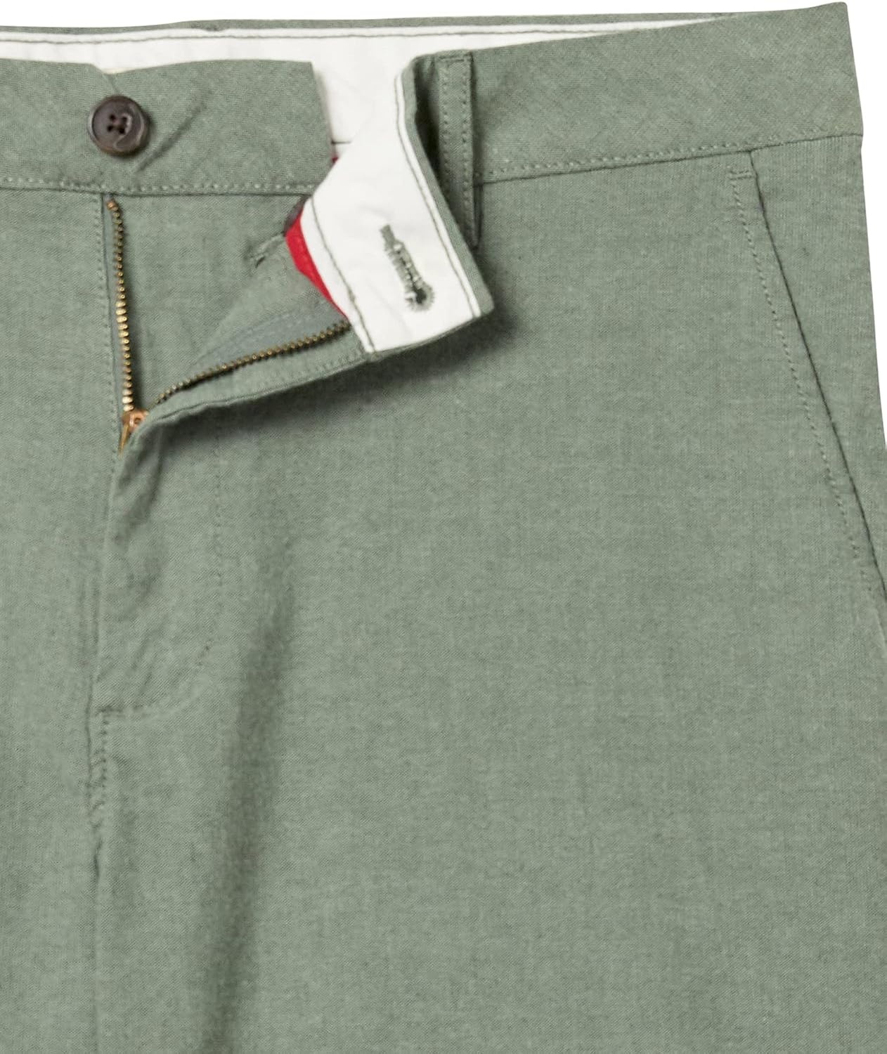 image:imageAmazon Essentials Mens SlimFit 7 Lightweight Comfort Stretch Oxford Shorts with Tapered LegOlive