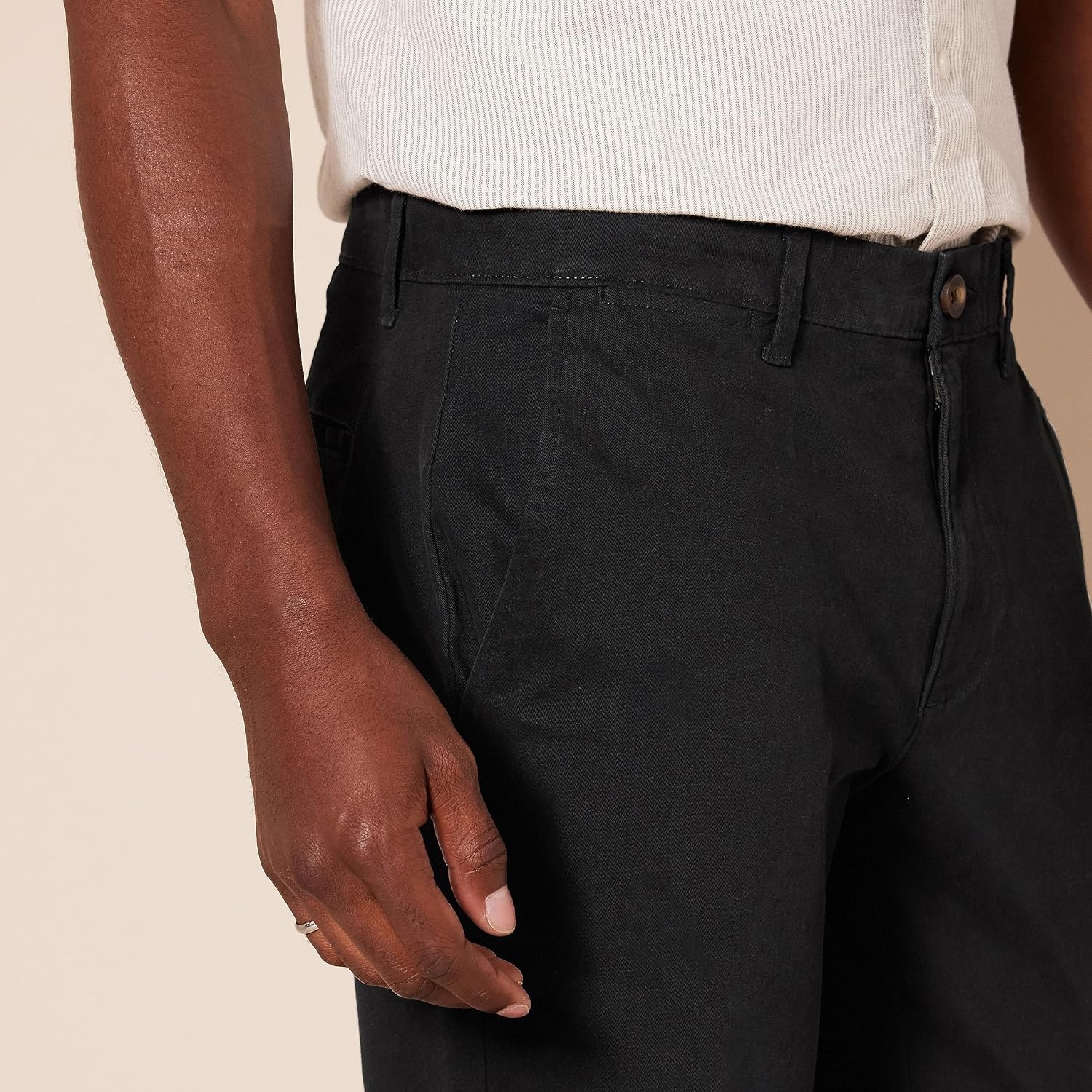 image:imageAmazon Essentials Mens SlimFit AllDay Stretch Casual Chino PantBlack