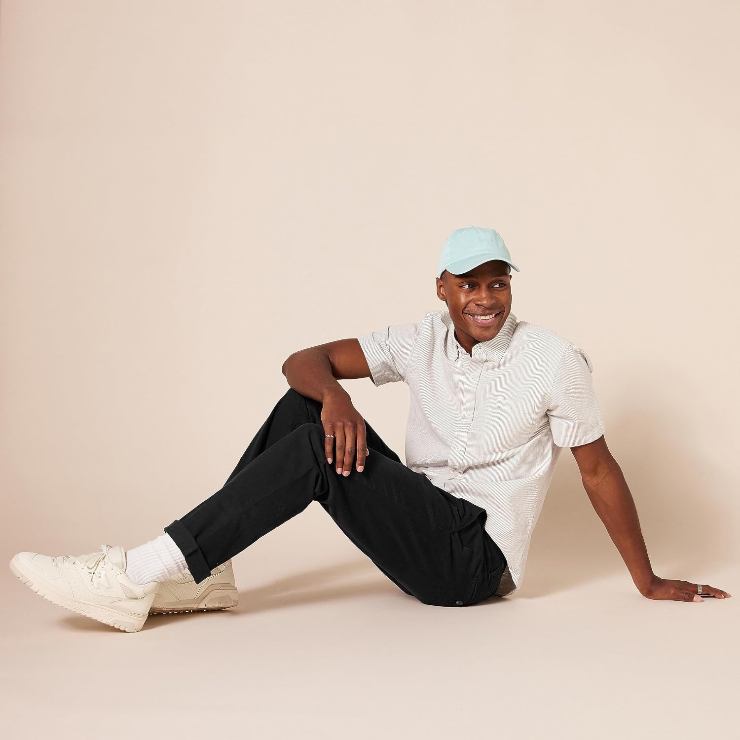image:imageAmazon Essentials Mens SlimFit AllDay Stretch Casual Chino PantBlack