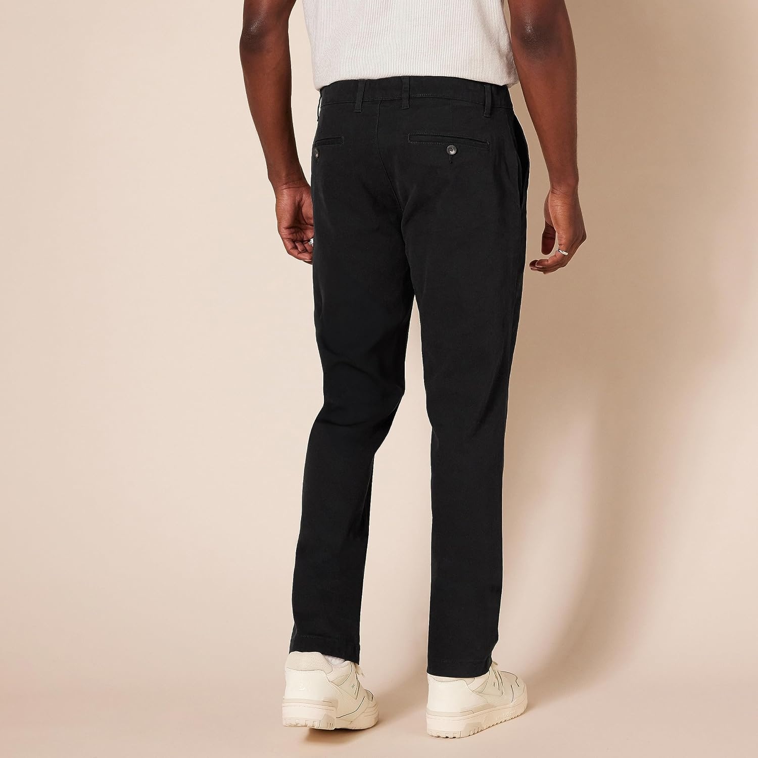 image:imageAmazon Essentials Mens SlimFit AllDay Stretch Casual Chino PantBlack