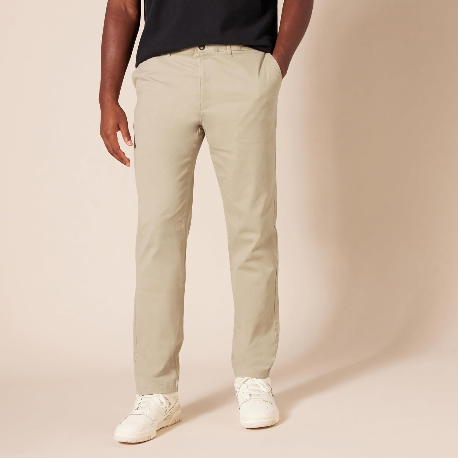 image:imageAmazon Essentials Mens SlimFit AllDay Stretch Casual Chino PantKhaki