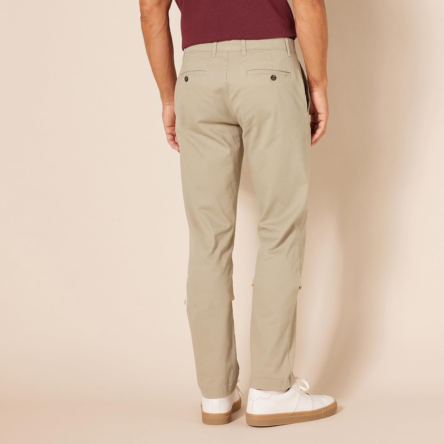 image:imageAmazon Essentials Mens SlimFit AllDay Stretch Casual Chino PantKhaki