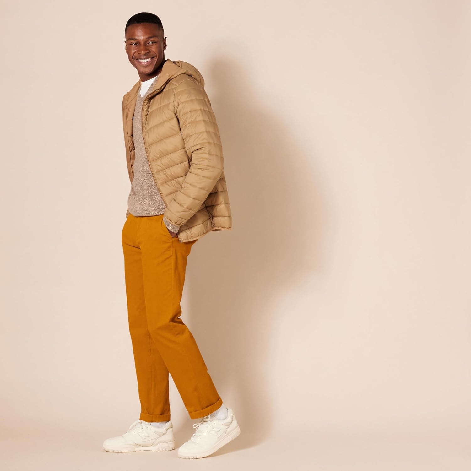 image:imageAmazon Essentials Mens SlimFit AllDay Stretch Casual Chino PantNutmeg