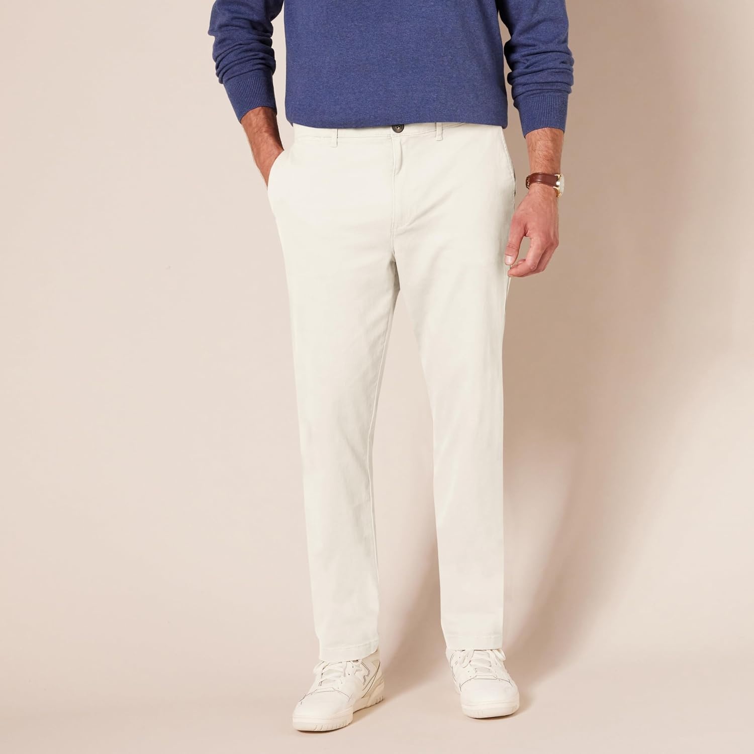 image:imageAmazon Essentials Mens SlimFit AllDay Stretch Casual Chino PantStone