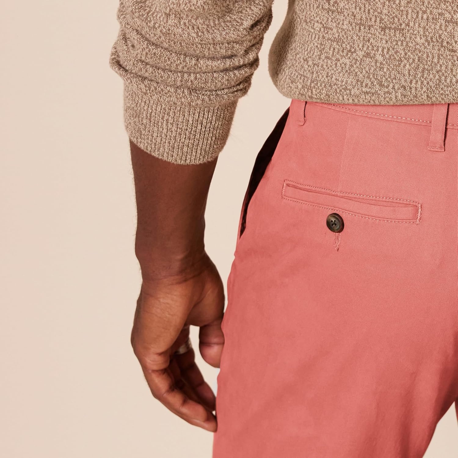 image:imageAmazon Essentials Mens SlimFit AllDay Stretch Casual Chino PantWashed Red