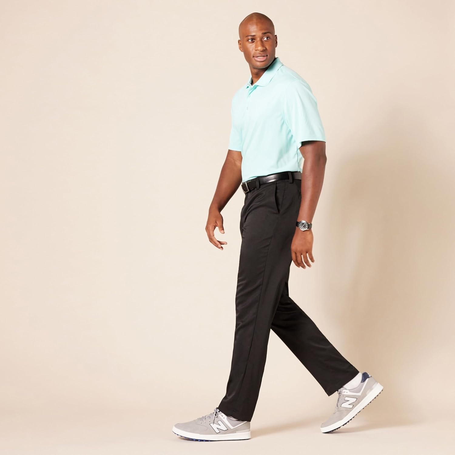 image:imageAmazon Essentials Mens SlimFit AllDay Stretch Golf PantBlack